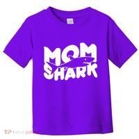 Mom Shark Funny Cute Toddler T-Shirt thumb 0