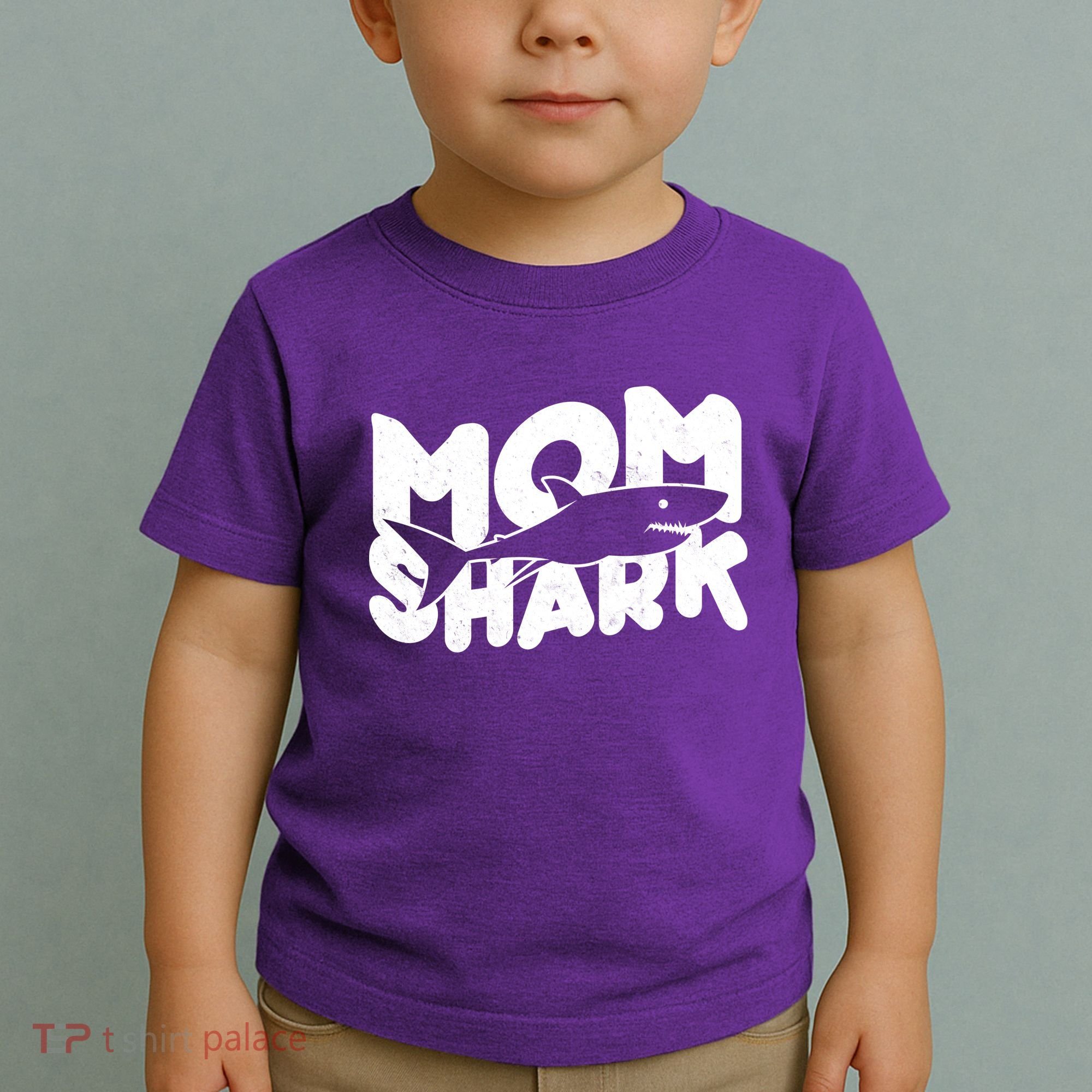 Mom Shark Funny Cute Toddler T-Shirt