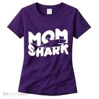 Mom Shark Funny Cute Women's T-Shirt thumb 0