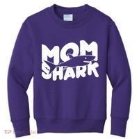 Mom Shark Funny Cute Kids Sweatshirt thumb 0