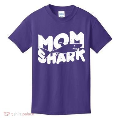 Mom Shark Funny Cute Kids T-Shirt