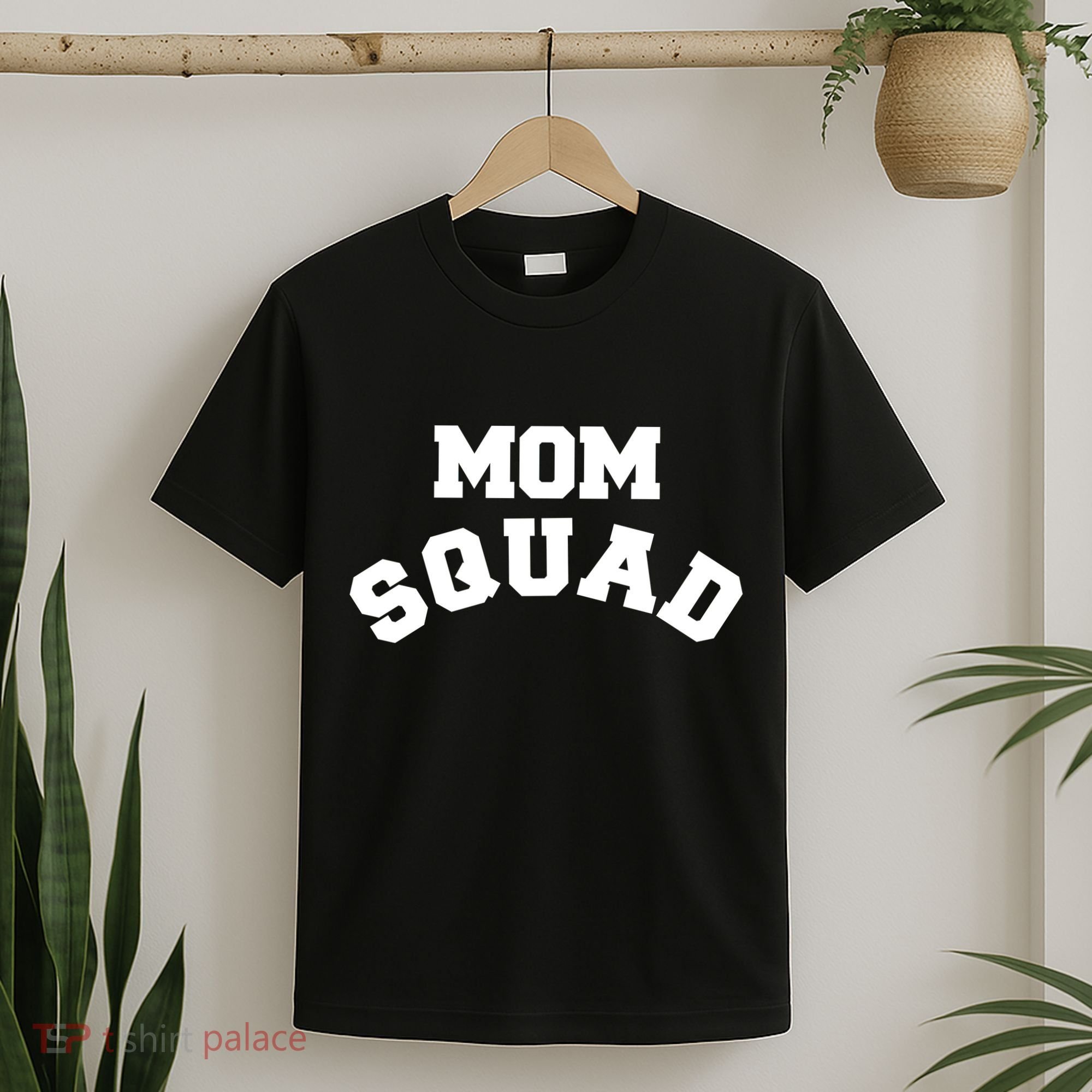 Mom Squad Bold Text Logo T-Shirt