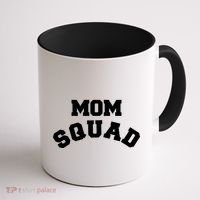 Mom Squad Bold Text Logo Coffee Mug thumb 1