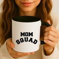 Mom Squad Bold Text Logo Coffee Mug thumb 3