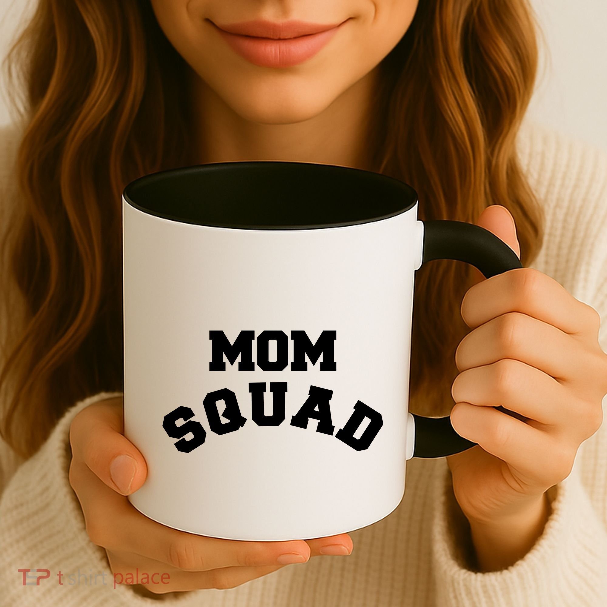 Mom Squad Bold Text Logo Coffee Mug