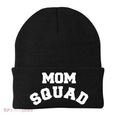 Mom Squad Bold Text Logo Beanie
