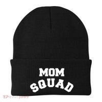 Mom Squad Bold Text Logo Beanie thumb 0