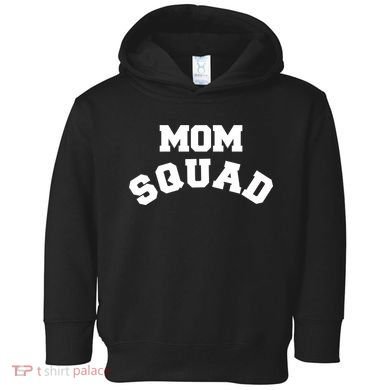 Mom Squad Bold Text Logo Toddler Hoodie