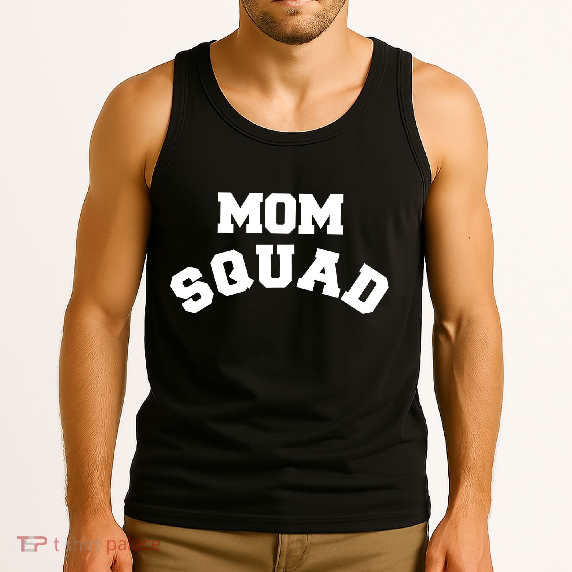 Mom Squad Bold Text Logo Tank Top