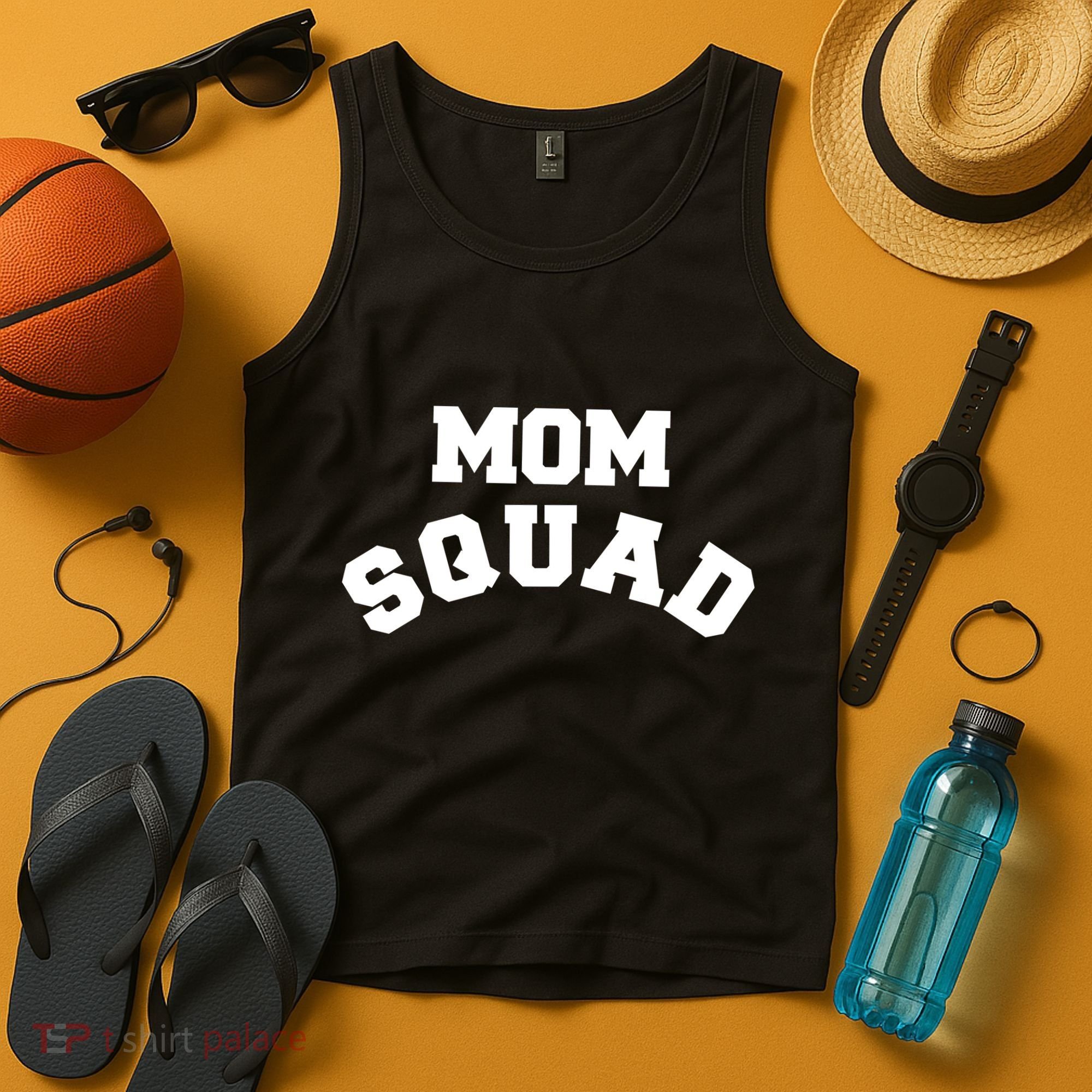 Mom Squad Bold Text Logo Tank Top