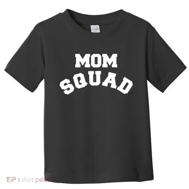 Mom Squad Bold Text Logo Toddler T-Shirt