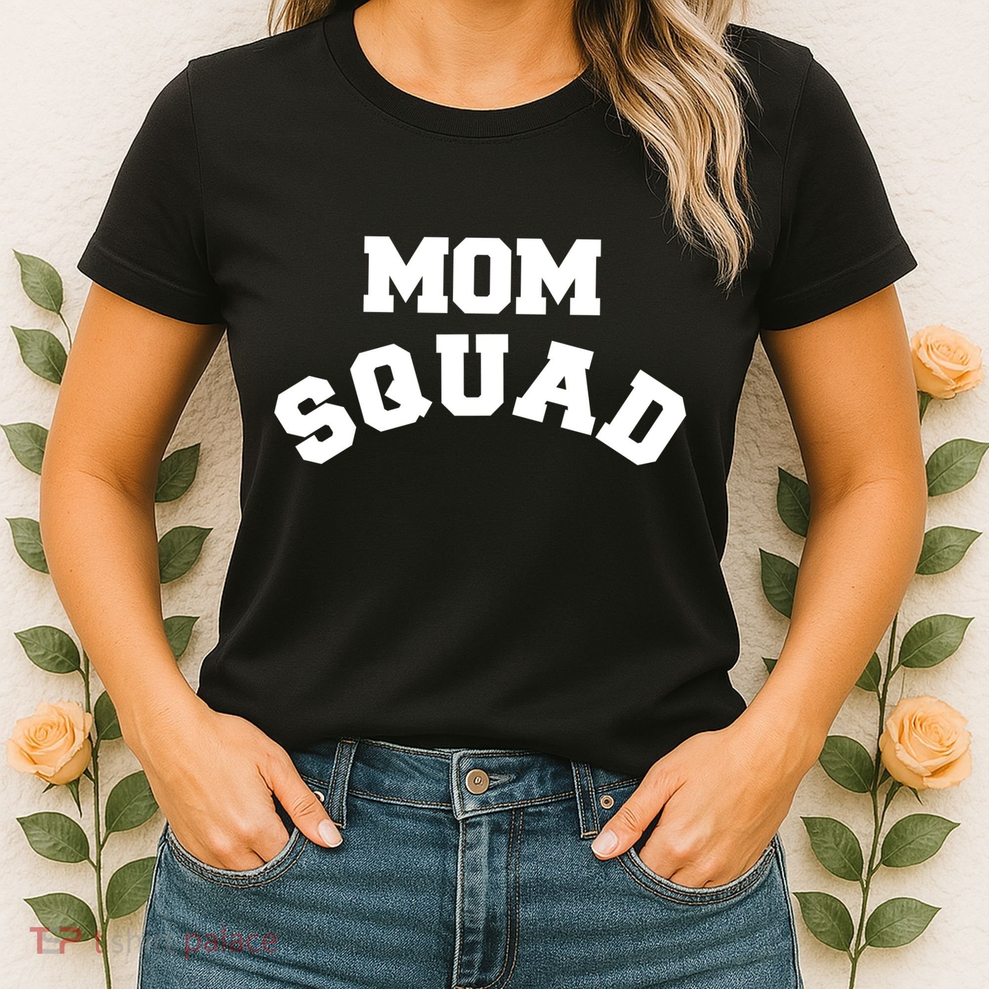 Mom Squad Bold Text Logo Women's T-Shirt
