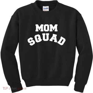 Mom Squad Bold Text Logo Kids Sweatshirt