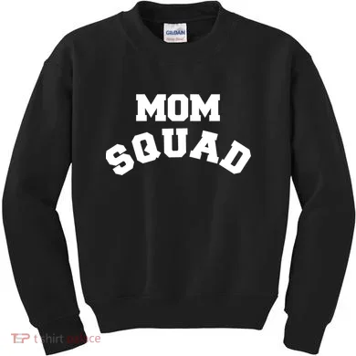 Mom Squad Bold Text Logo Kids Sweatshirt