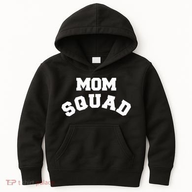 Mom Squad Bold Text Logo Kids Hoodie