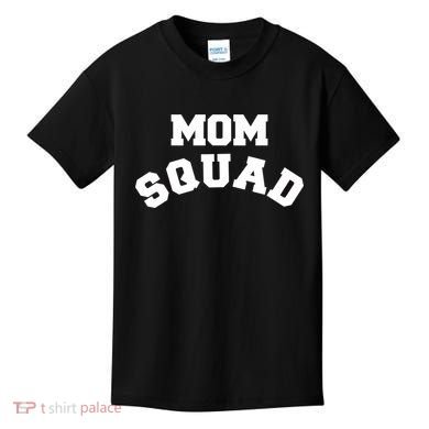 Mom Squad Bold Text Logo Kids T-Shirt
