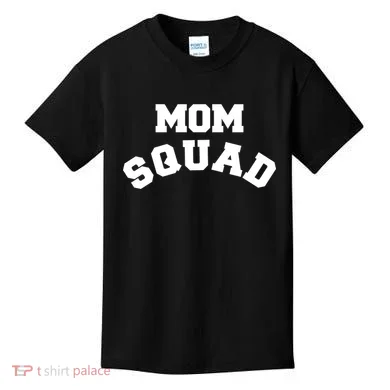 Mom Squad Bold Text Logo Kids T-Shirt