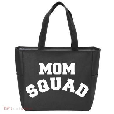 Mom Squad Bold Text Logo Tote Bag