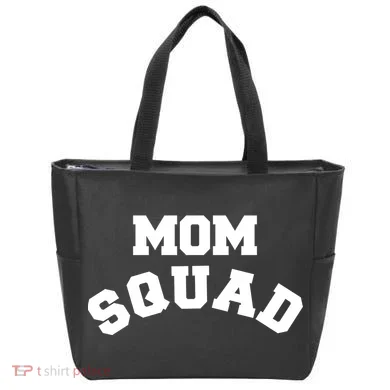 Mom Squad Bold Text Logo Tote Bag