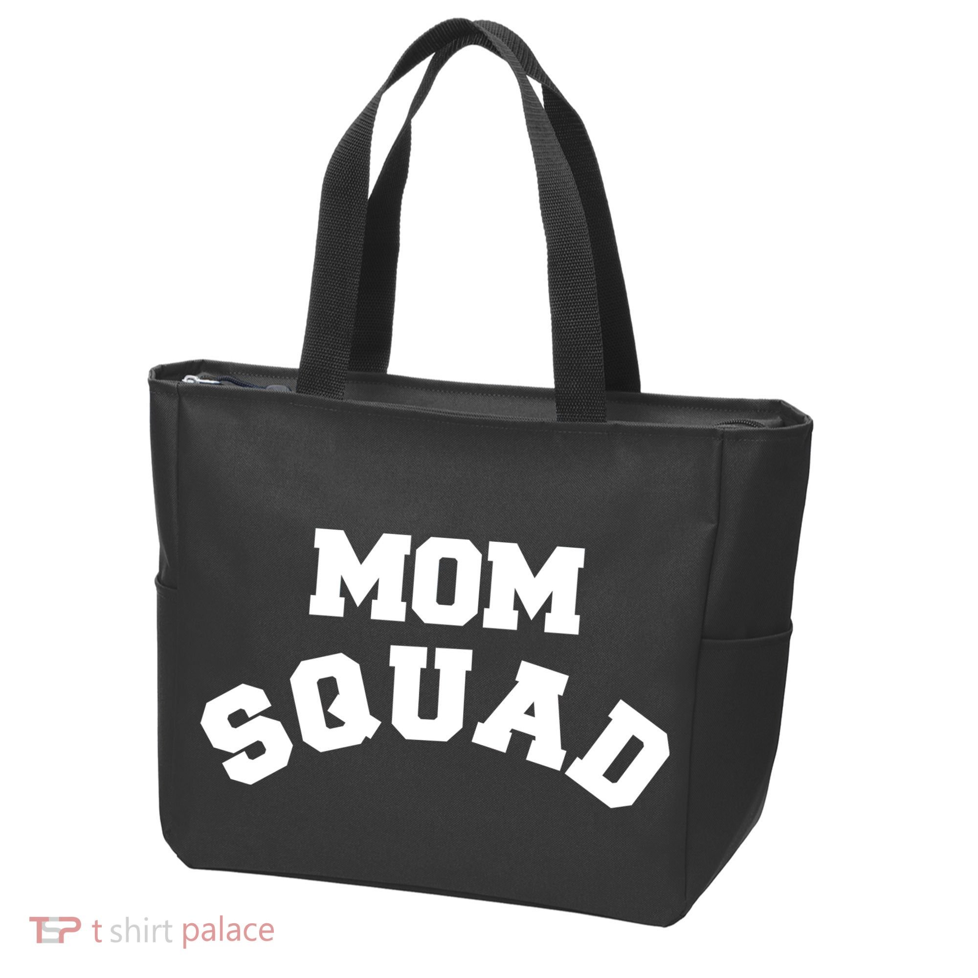 Mom Squad Bold Text Logo Tote Bag