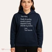 Mom Thanks For Putting Up With My Brother Hoodie thumb 5