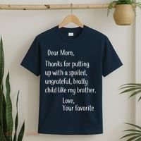 Mom Thanks For Putting Up With My Brother T-Shirt thumb 2