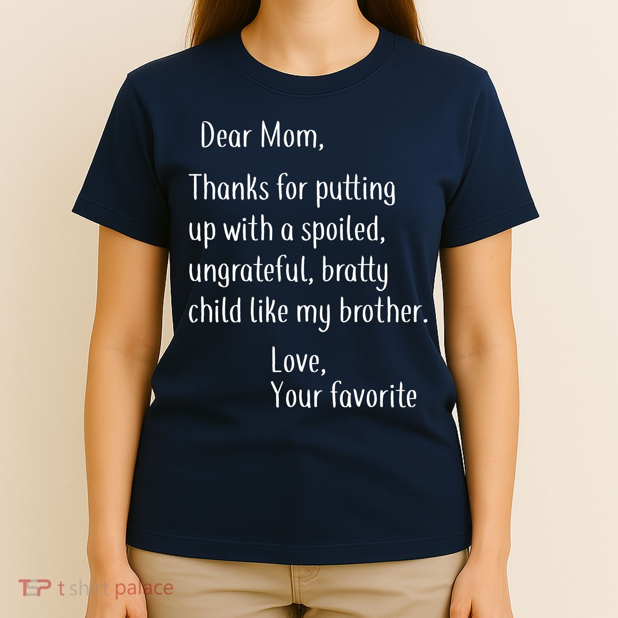 Mom Thanks For Putting Up With My Brother T-Shirt