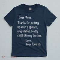 Mom Thanks For Putting Up With My Brother T-Shirt thumb 5