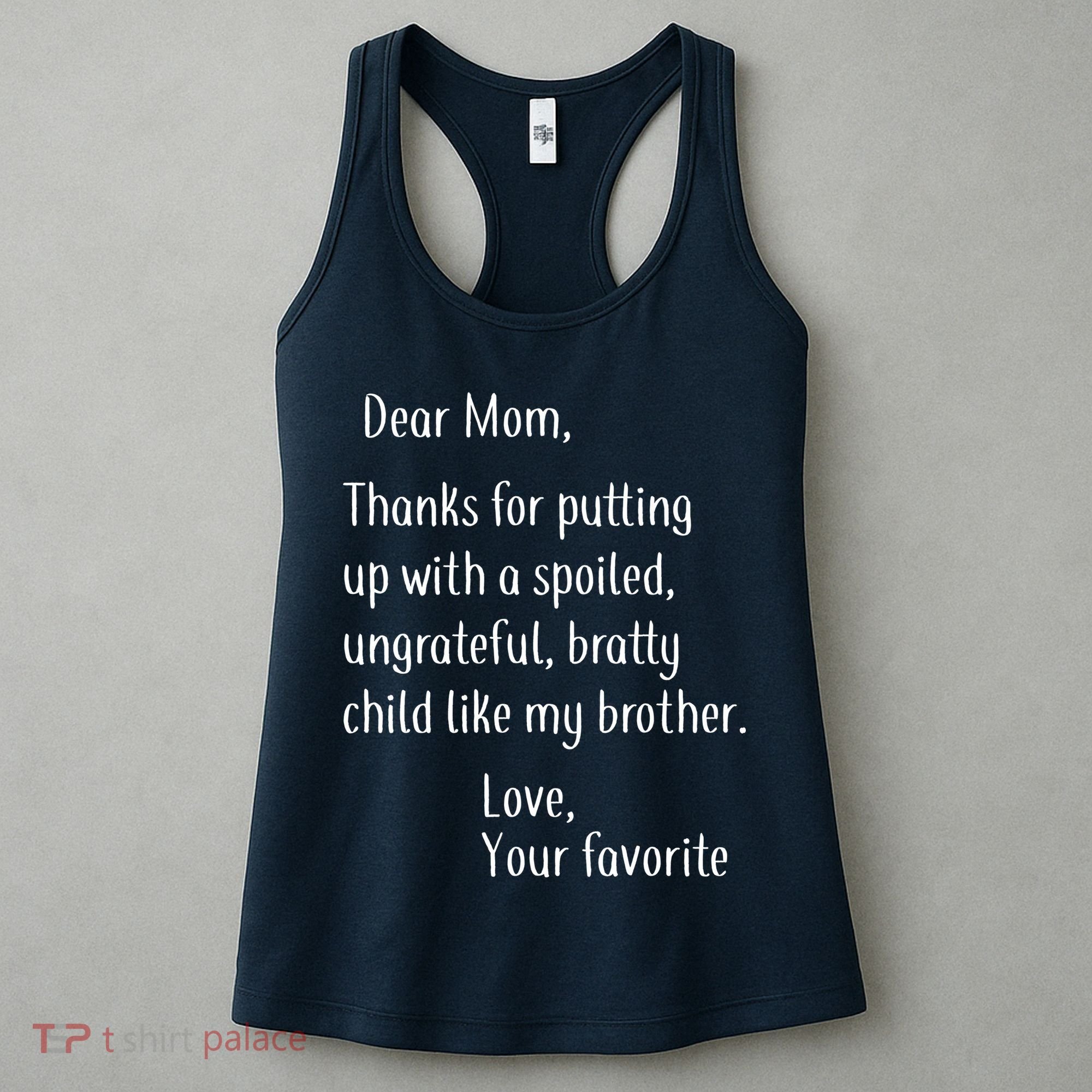Mom Thanks For Putting Up With My Brother Women's Tank Top