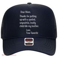 Mom Thanks For Putting Up With My Brother Hat thumb 0