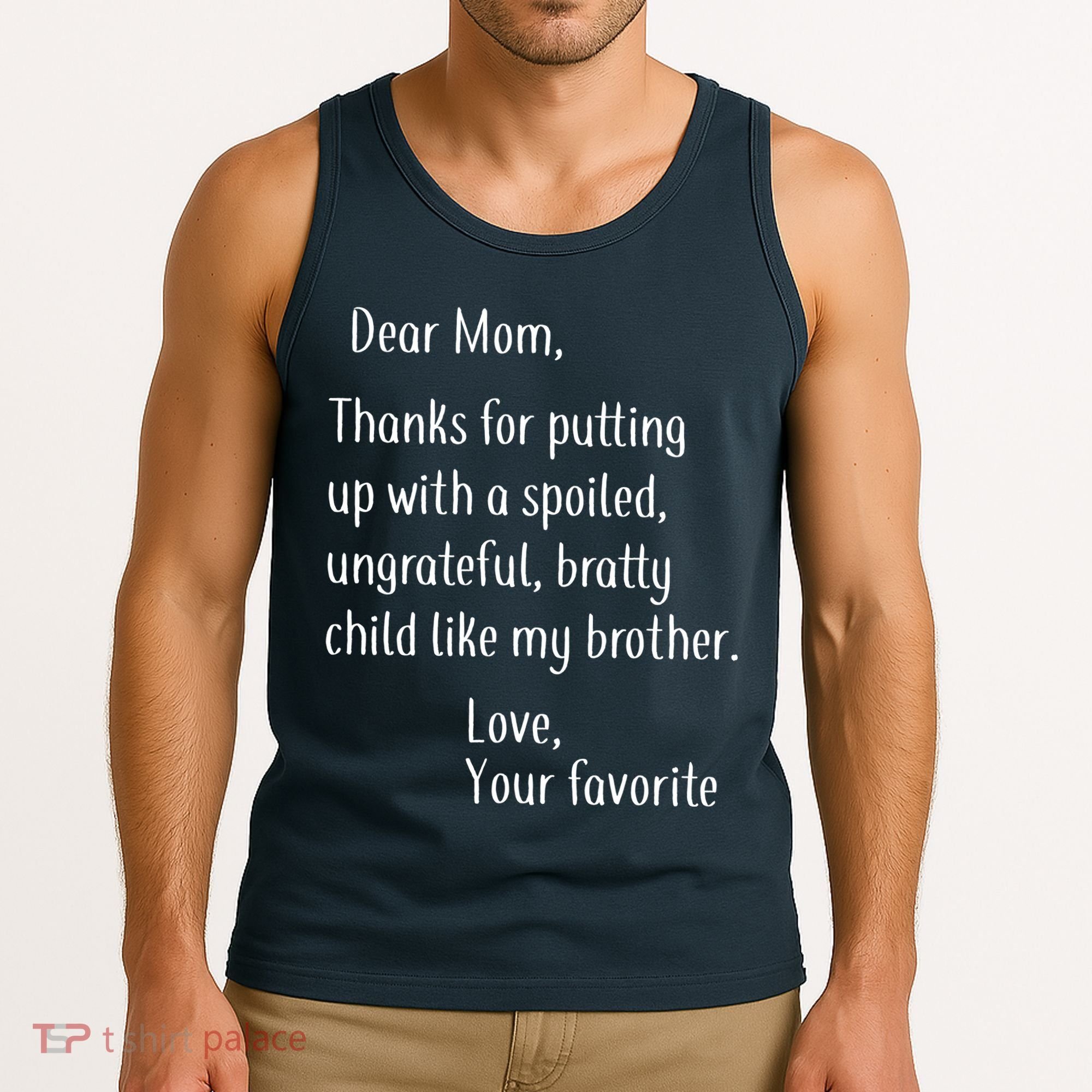 Mom Thanks For Putting Up With My Brother Tank Top