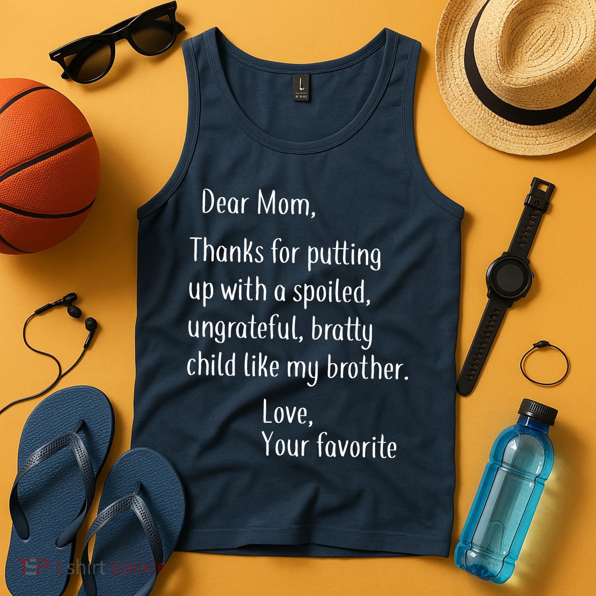 Mom Thanks For Putting Up With My Brother Tank Top