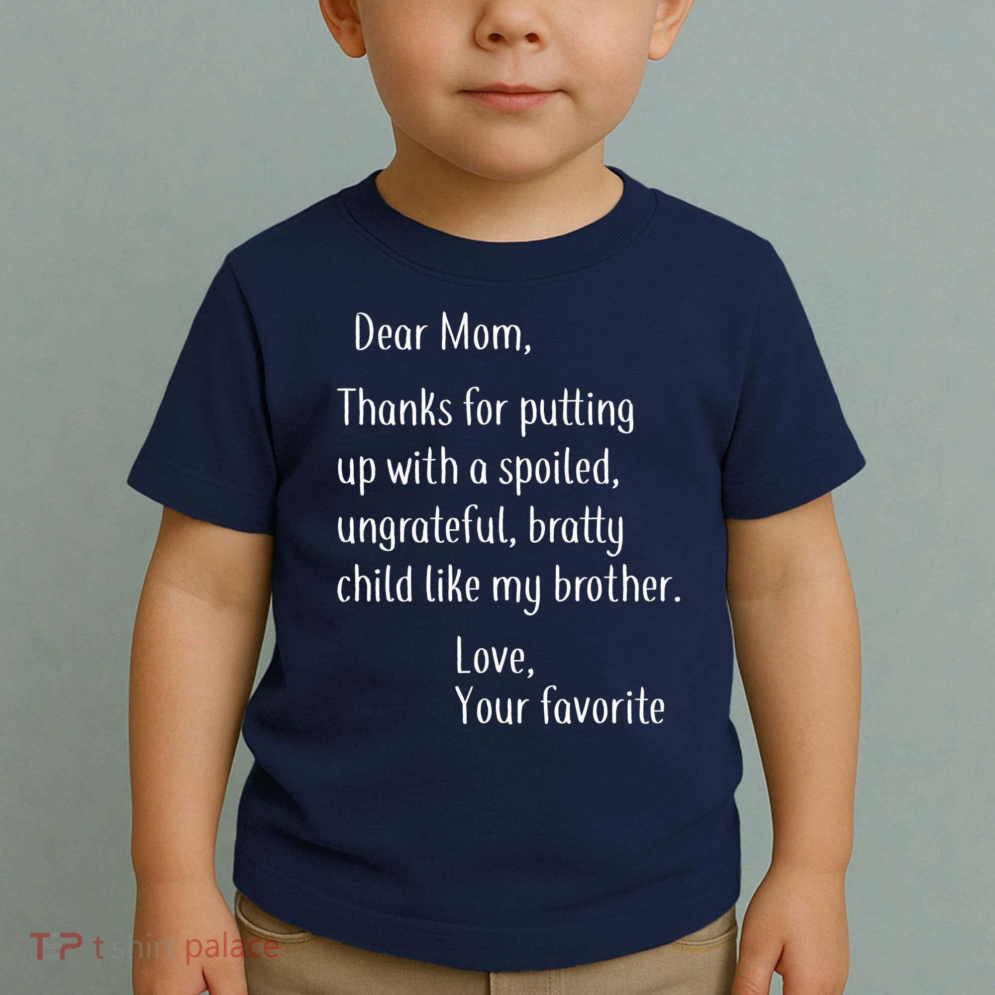 Mom Thanks For Putting Up With My Brother Toddler T-Shirt