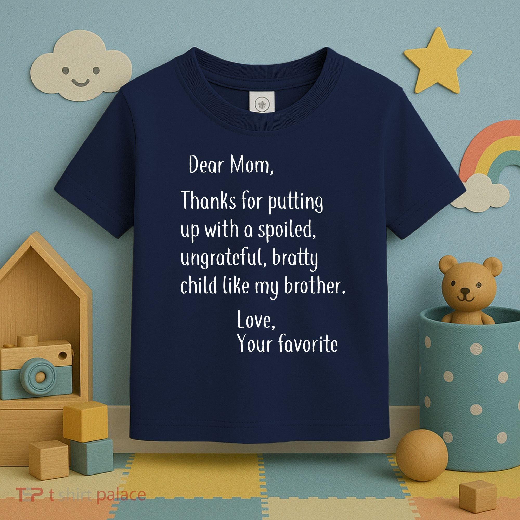 Mom Thanks For Putting Up With My Brother Toddler T-Shirt