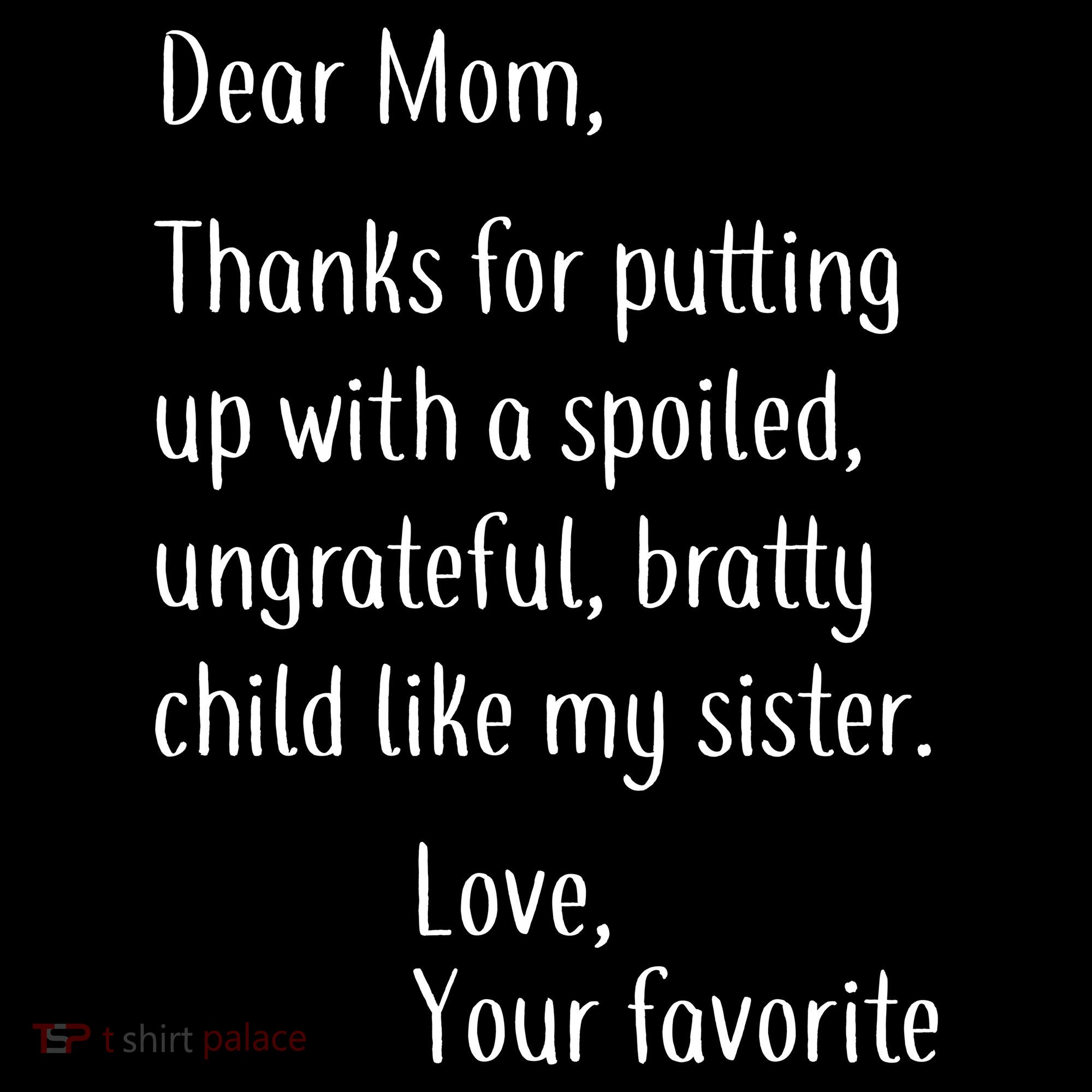 Mom Thanks For Putting Up With My Sister Women's Hoodie