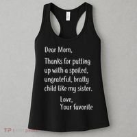 Mom Thanks For Putting Up With My Sister Women's Tank Top thumb 3