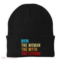 Mom The Woman The Myth The Legend Beanie thumb 0