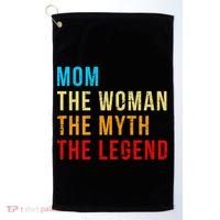 Mom The Woman The Myth The Legend Golf Towel thumb 0