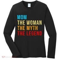 Mom The Woman The Myth The Legend Women's Long Sleeve Shirt thumb 0