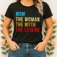 Mom The Woman The Myth The Legend Women's T-Shirt thumb 2