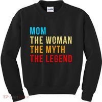 Mom The Woman The Myth The Legend Kids Sweatshirt thumb 0