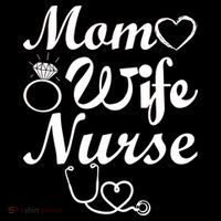 Mom Wife Nurse Women's Hoodie thumb 2