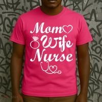 Mom Wife Nurse T-Shirt thumb 3