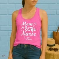 Mom Wife Nurse Women's Tank Top thumb 2