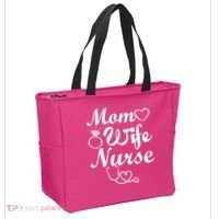 Mom Wife Nurse Tote Bag thumb 2