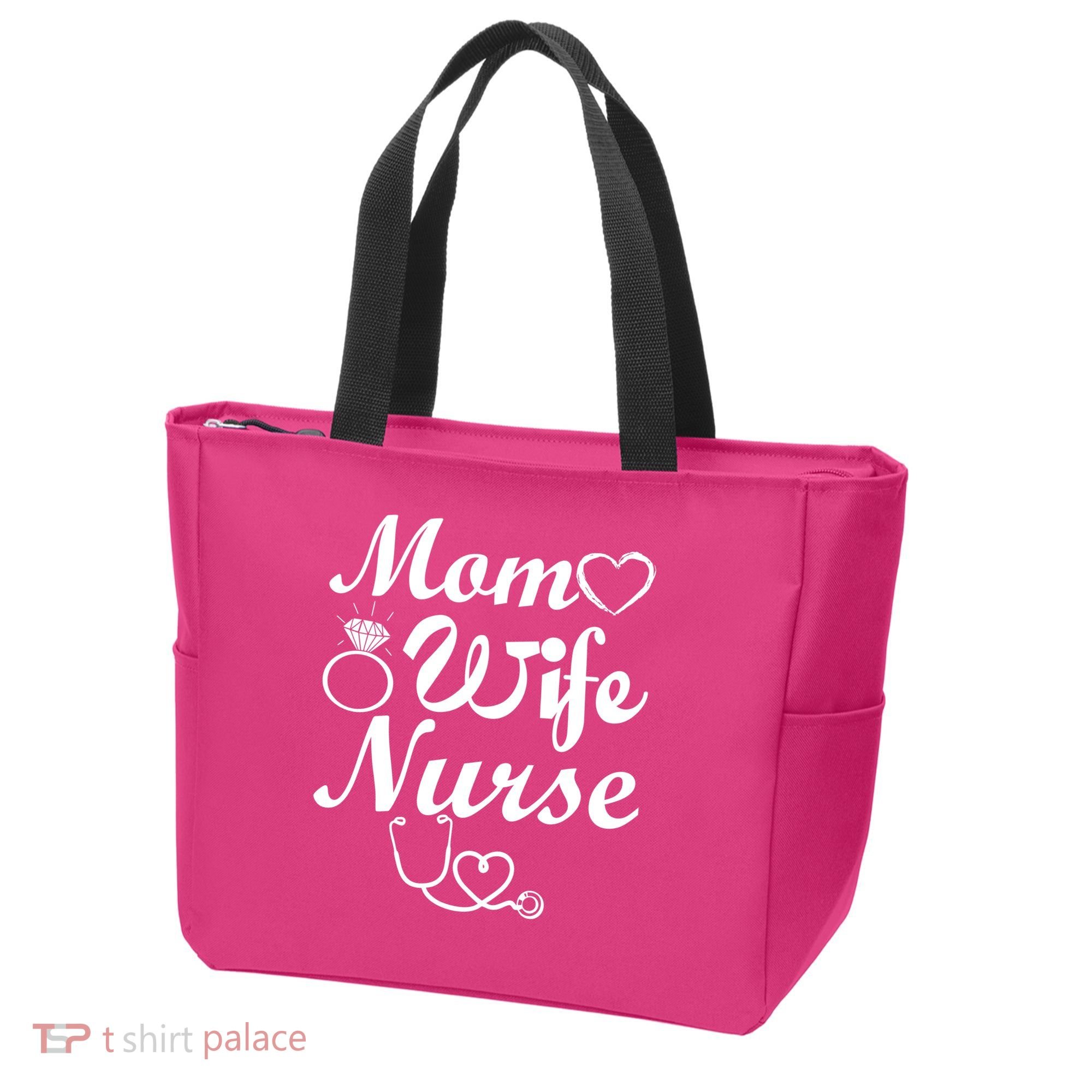 Mom Wife Nurse Tote Bag