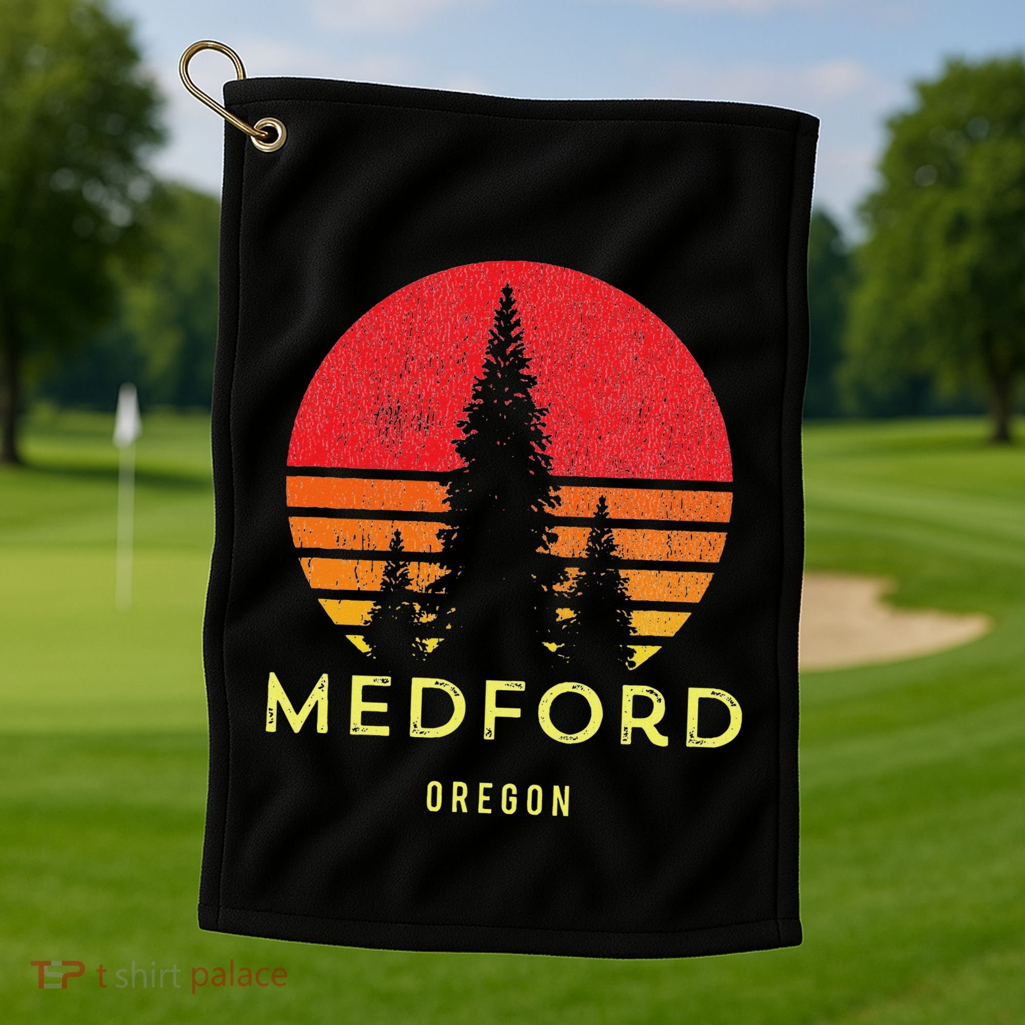 Medford Oregon Golf Towel