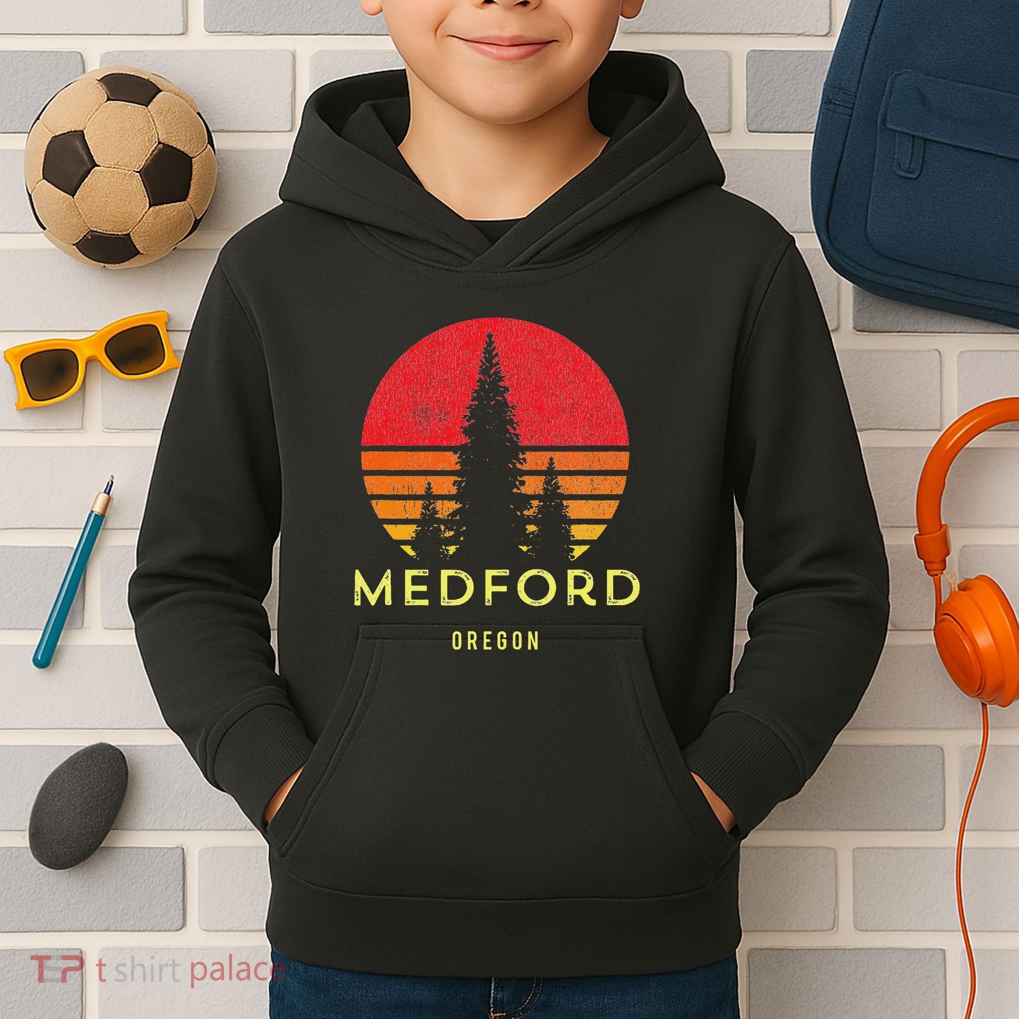 Medford Oregon Kids Hoodie