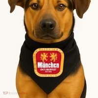 Munchen Oktoberfest Munich Bavarian Germany USA-Made Doggie Bandana thumb 1