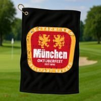 Munchen Oktoberfest Munich Bavarian Germany Golf Towel thumb 1